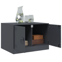 Produktbild för Soffbord antracit 67x50x44 cm stål