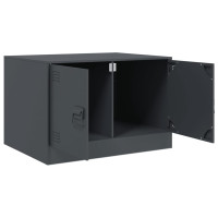 Produktbild för Soffbord antracit 67x50x44 cm stål