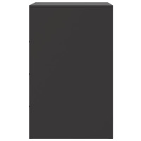 Produktbild för Sängskåp 2 st svart 34,5x39x62 cm stål