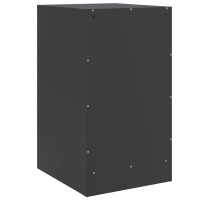 Produktbild för Sängskåp 2 st svart 34,5x39x62 cm stål