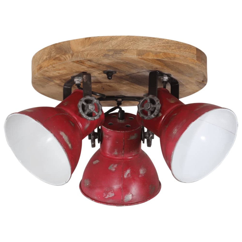 Produktbild för Taklampa 25 W nött röd 35x35x25 cm E27