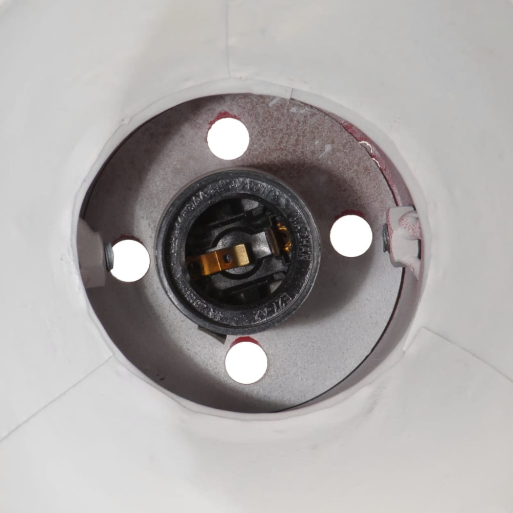Produktbild för Taklampa 25 W nött röd 35x35x25 cm E27
