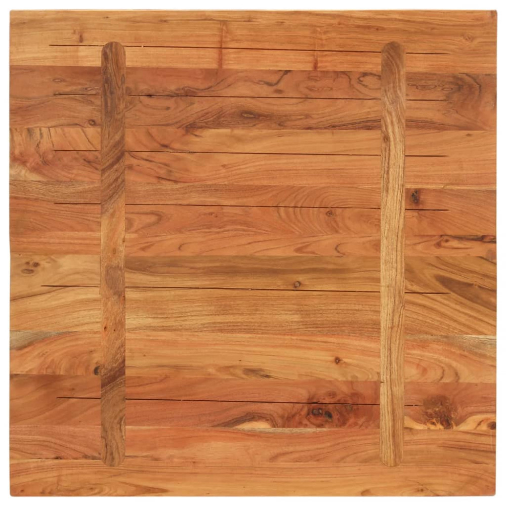 Produktbild för Bordsskiva 70x70x3,8 cm fyrkantig massiv akacia