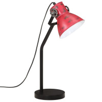 Produktbild för Skrivbordslampa 25 W nött röd 17x17x60 cm E27