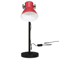 Produktbild för Skrivbordslampa 25 W nött röd 17x17x60 cm E27