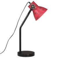 Produktbild för Skrivbordslampa 25 W nött röd 17x17x60 cm E27