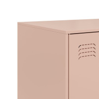 Produktbild för Skänk rosa 99x39x73 cm stål