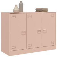 Produktbild för Skänk rosa 99x39x73 cm stål