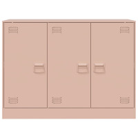 Produktbild för Skänk rosa 99x39x73 cm stål