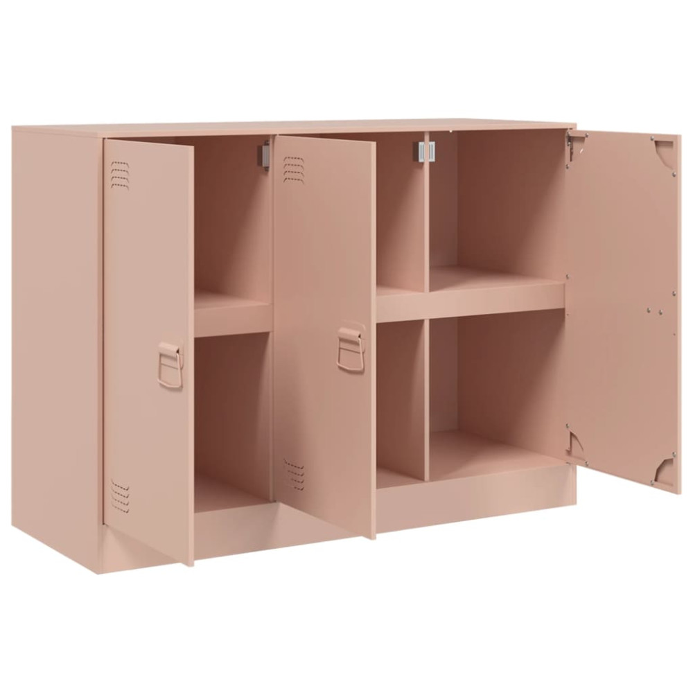 Produktbild för Skänk rosa 99x39x73 cm stål