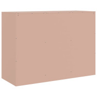 Produktbild för Skänk rosa 99x39x73 cm stål