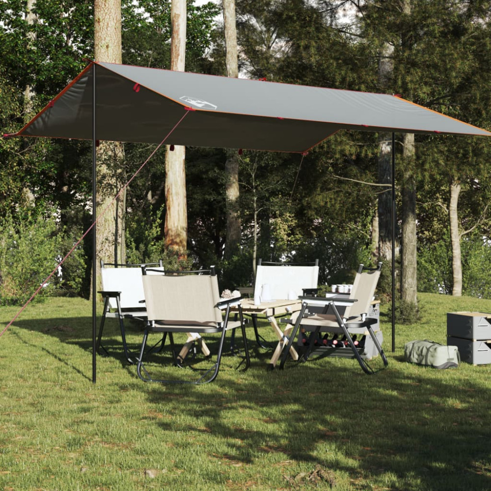 Produktbild för Tarp grå och orange 400x294 cm vattentät