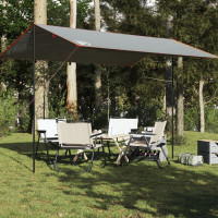 Produktbild för Tarp grå och orange 400x294 cm vattentät
