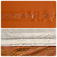 Produktbild för Tarp grå och orange 420x440 cm vattentät