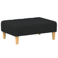 Produktbild för Fotpall svart 77x55x31 cm tyg