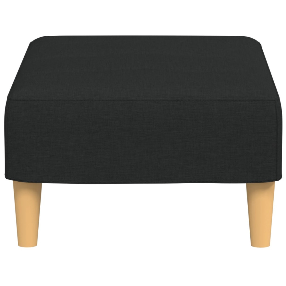 Produktbild för Fotpall svart 77x55x31 cm tyg