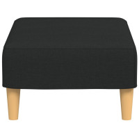 Produktbild för Fotpall svart 77x55x31 cm tyg