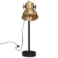 Produktbild för Skrivbordslampa 25 W antik mässing 15x15x55 cm E27