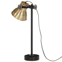 Produktbild för Skrivbordslampa 25 W antik mässing 15x15x55 cm E27