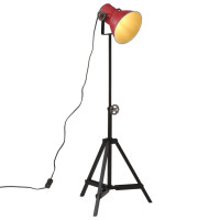 Produktbild för Golvlampa 25 W nött röd 35x35x65/95 cm E27