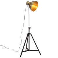 Produktbild för Golvlampa 25 W antik mässing 61x61x90/150 cm E27