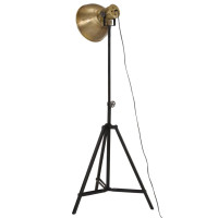 Produktbild för Golvlampa 25 W antik mässing 61x61x90/150 cm E27