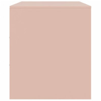 Produktbild för TV-skåp 2 st rosa 67x39x44 cm stål