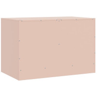 Produktbild för TV-skåp 2 st rosa 67x39x44 cm stål