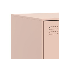 Produktbild för TV-skåp 2 st rosa 67x39x44 cm stål