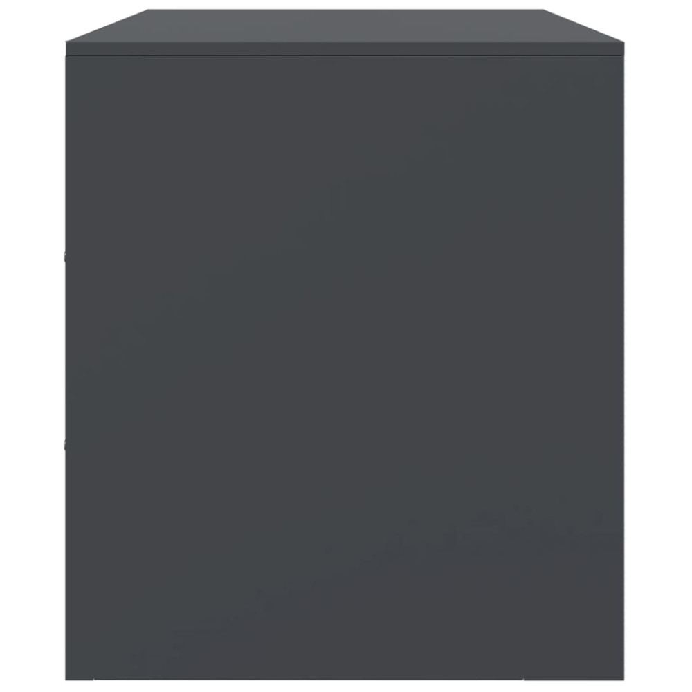 Produktbild för TV-skåp 2 st antracit 67x39x44 cm stål