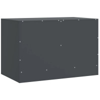 Produktbild för TV-skåp 2 st antracit 67x39x44 cm stål