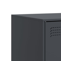Produktbild för TV-skåp 2 st antracit 67x39x44 cm stål