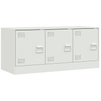 Produktbild för TV-skåp vit 99x39x44 cm stål