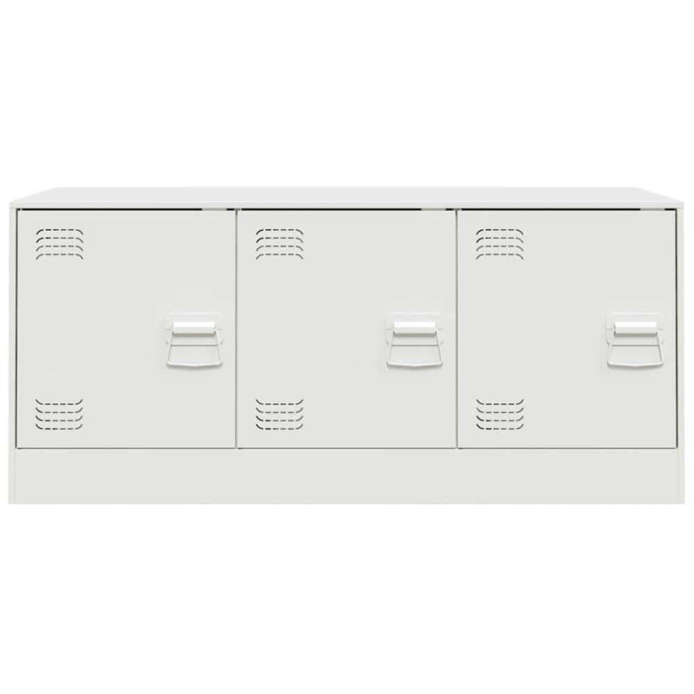 Produktbild för TV-skåp vit 99x39x44 cm stål