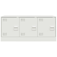Produktbild för TV-skåp vit 99x39x44 cm stål
