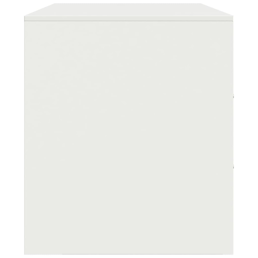 Produktbild för TV-skåp vit 99x39x44 cm stål