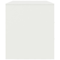 Produktbild för TV-skåp vit 99x39x44 cm stål