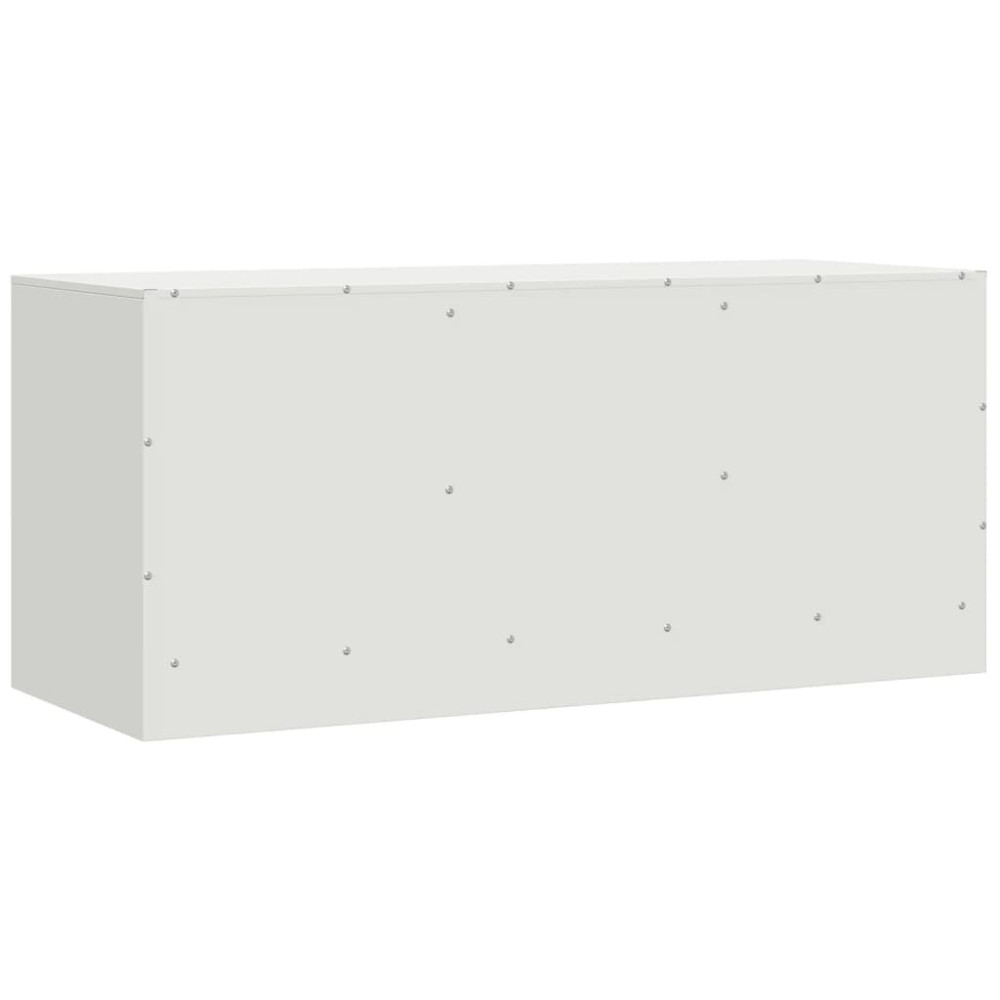 Produktbild för TV-skåp vit 99x39x44 cm stål