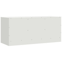 Produktbild för TV-skåp vit 99x39x44 cm stål