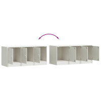 Produktbild för TV-skåp vit 99x39x44 cm stål