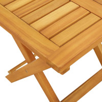 Produktbild för Solsäng 2 st med bord massivt akaciaträ