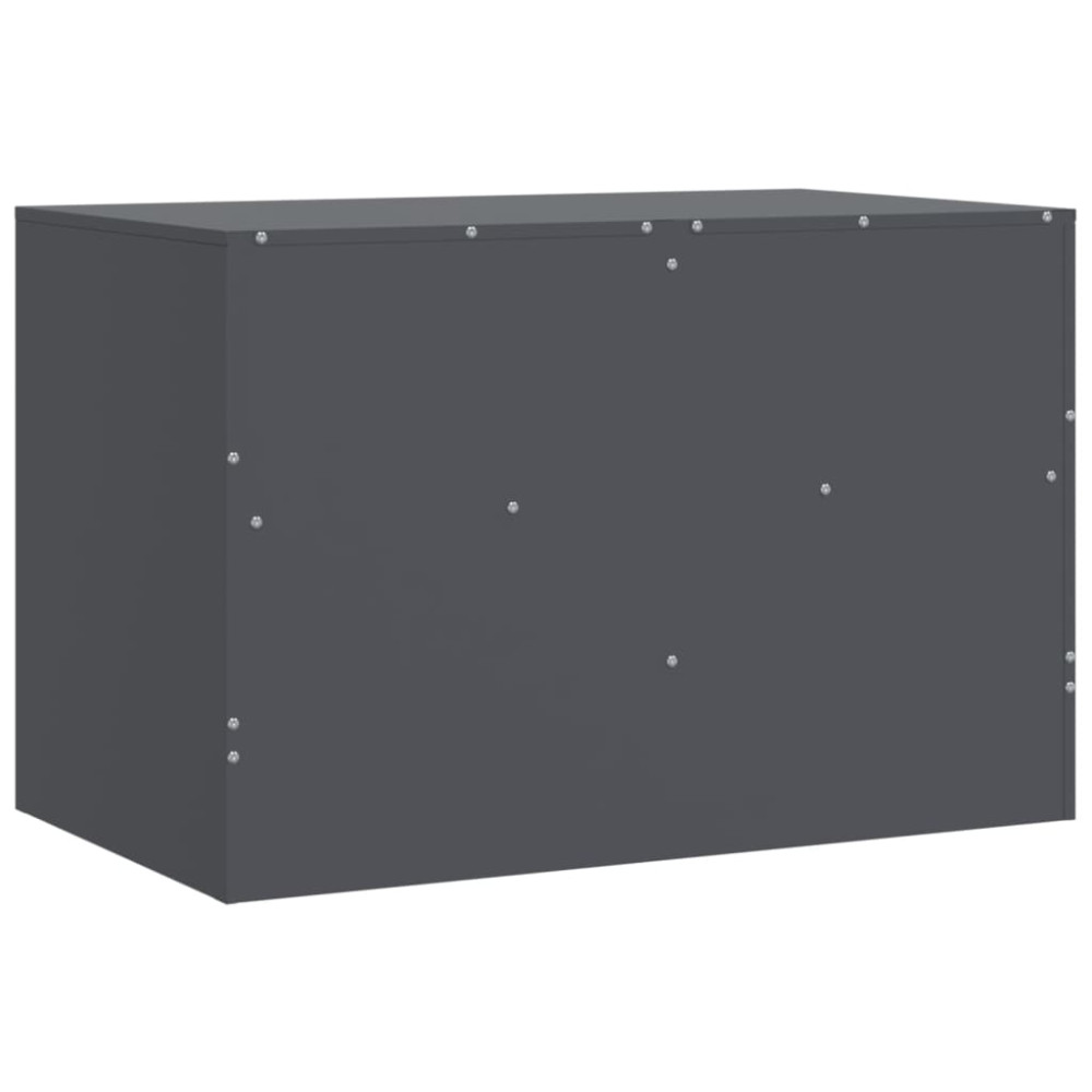 Produktbild för TV-skåp 2 st antracit 67x39x44 cm stål