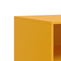 Produktbild för TV-skåp 2 st senapsgul 67x39x44 cm stål