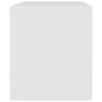 Produktbild för TV-skåp 2 st vit 67x39x44 cm stål