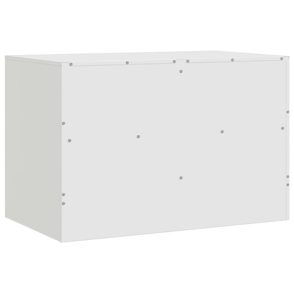 Produktbild för TV-skåp 2 st vit 67x39x44 cm stål