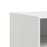 Produktbild för TV-skåp 2 st vit 67x39x44 cm stål