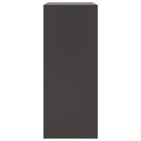 Produktbild för Högskåp svart 67x39x95 cm stål