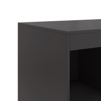 Produktbild för Högskåp svart 67x39x95 cm stål