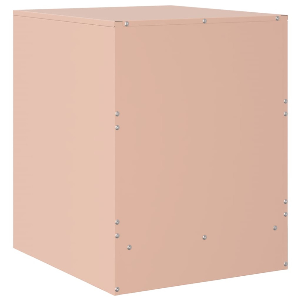 Produktbild för Sängskåp 2 st rosa 34,5x39x44 cm stål