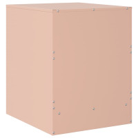 Produktbild för Sängskåp 2 st rosa 34,5x39x44 cm stål